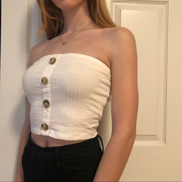 White Tube Top - Picture 1 of 3